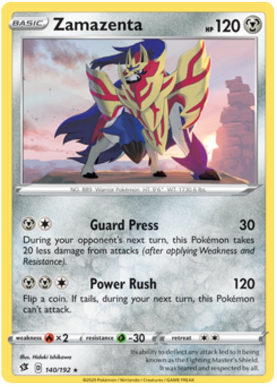 Zamazenta - 140/192 - Rare