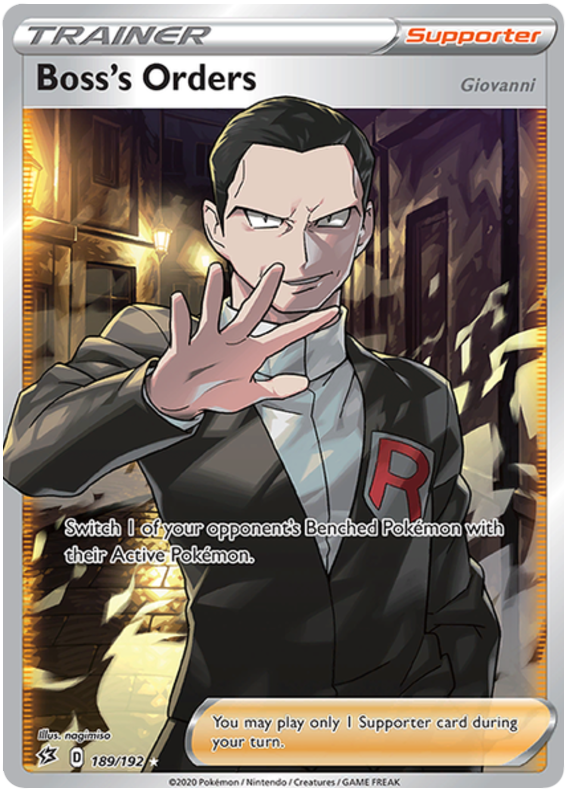 Bosss Orders - 189/192 - Full Art Ultra Rare Bosss Orders - 189/192 - Full Art Ultra Rare
