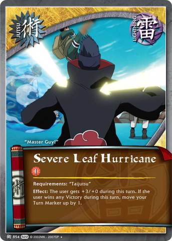 Severe Leaf Hurricane - J-854 - Uncommon - 1st Edition - Foil