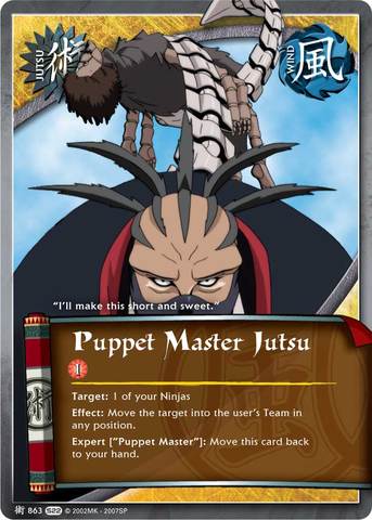 Puppet Master Jutsu - J-863 - Common - Unlimited Edition - Foil