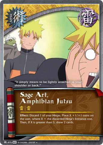 Sage Art, Amphibian Jutsu - J-875 - - 1st Edition