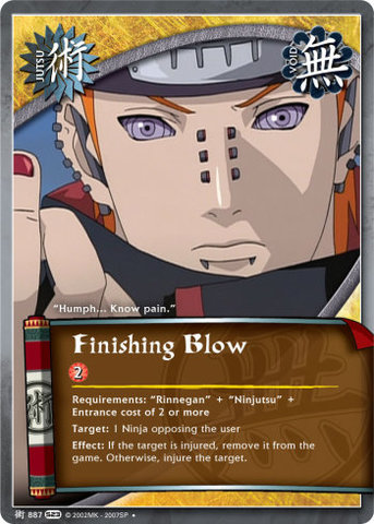 Finishing Blow - J-887 - - 1st Edition