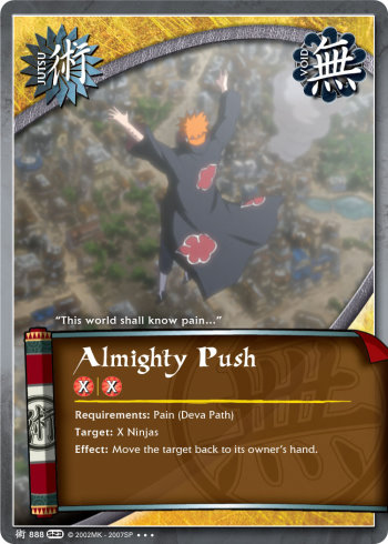 Almighty Push - J-888 - Super Rare - 1st Edition - Foil