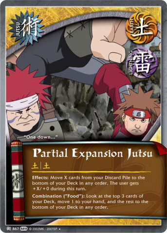 Partial Expansion Jutsu - J-867 - - 1st Edition - Foil