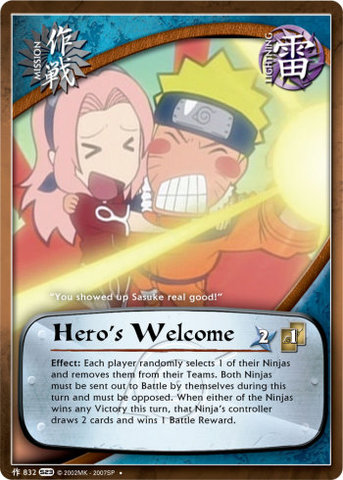 Heros Welcome - M-832 - - 1st Edition - Foil