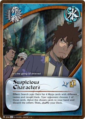 Suspicious Characters - M-836 - - 1st Edition - Foil