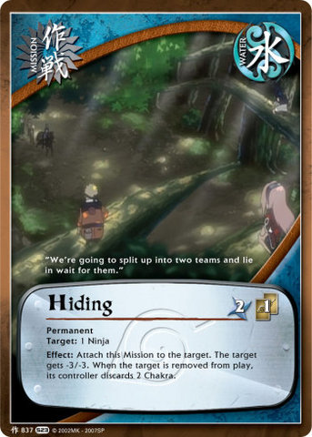 Hiding - M-837 - - 1st Edition - Foil
