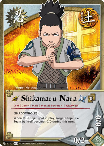 Shikamaru Nara - N-1270 - - 1st Edition - Foil