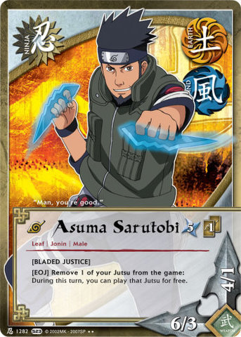 Asuma Sarutobi - N-1282 - - 1st Edition - Foil