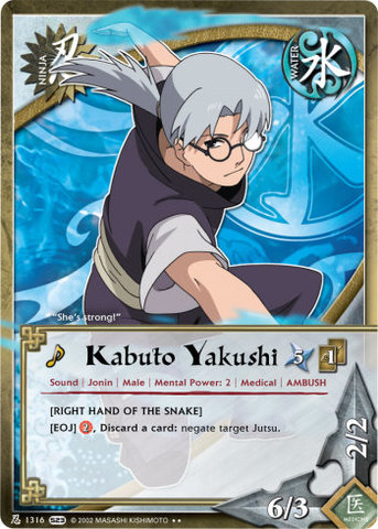 Kabuto Yakushi - N-1316 - - 1st Edition - Foil