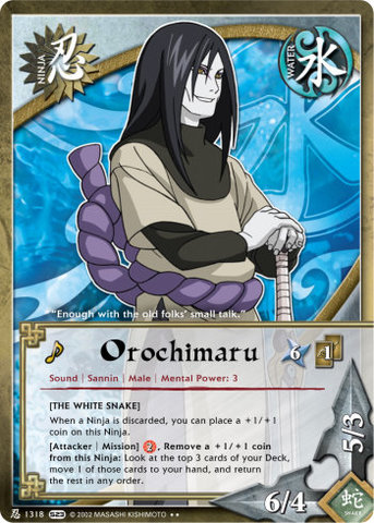 Orochimaru - N-1318 - - 1st Edition - Foil