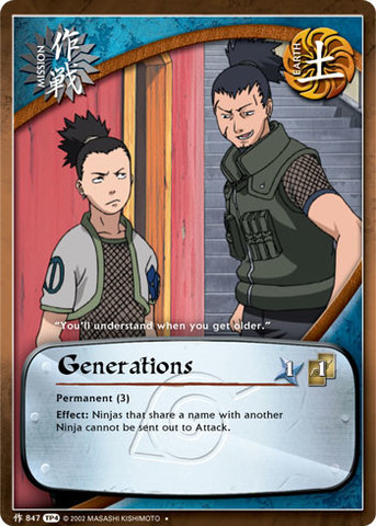 Generations - M-847 - - 1st Edition