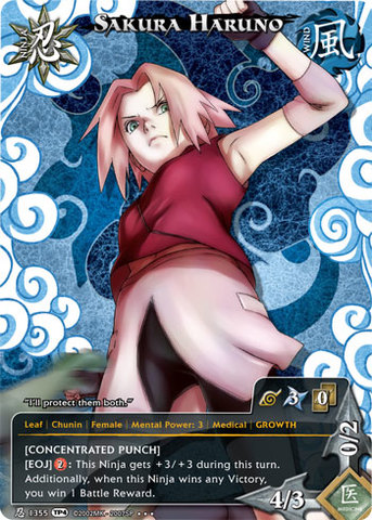 Sakura Haruno - N-1355 - 1st Edition - Super Rare - Naruto CCG 