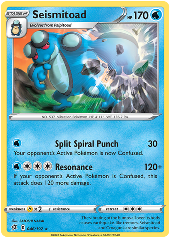 Seismitoad - 046/192 - Rare