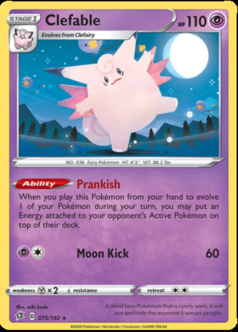 Clefable - 075/192 - Holo Rare