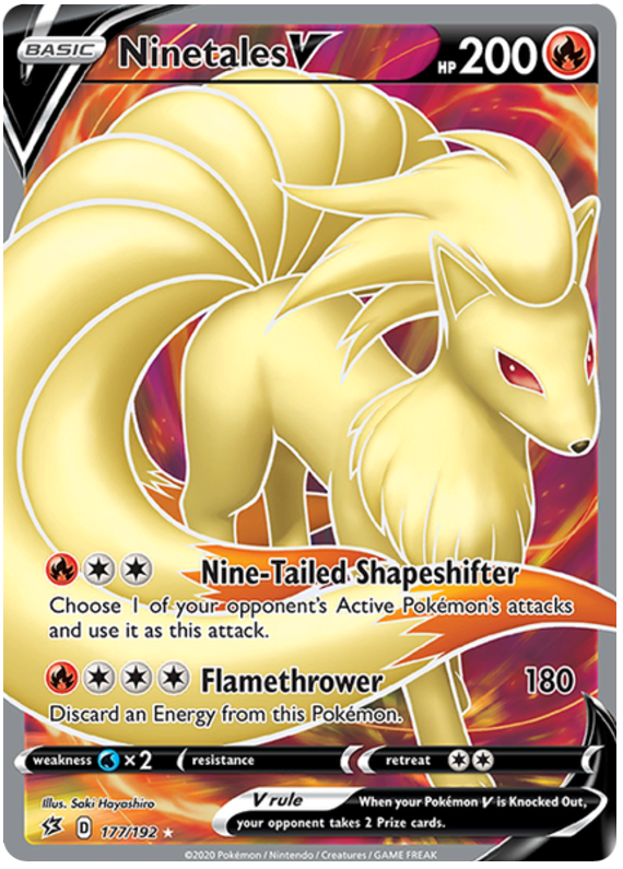 Ninetales V - 177/192 - Full Art Ultra Rare