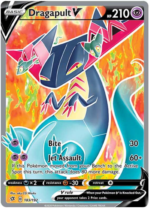 Pokemon Dragapult online v Full Art Alternate NM