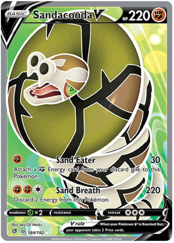 Sandaconda V - 184/192 - Full Art Ultra Rare