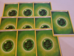 20 Basic Grass Energy Cards (Sun & Moon Series Design, Unnumbered)