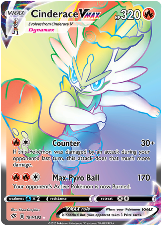 Cinderace VMAX - 194/192 - Secret Rare