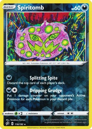 Spiritomb - 116/192 - Rare - Reverse Holo