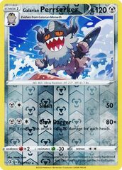 Galarian Perrserker - 127/192 - Rare - Reverse Holo