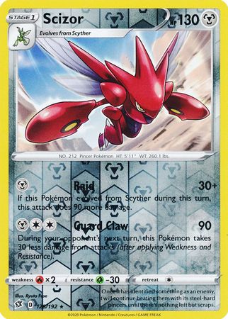 Scizor - 128/192 - Rare - Reverse Holo