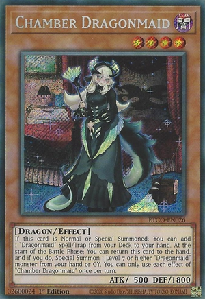 Chamber Dragonmaid - ETCO-EN026 - Secret Rare - 1st Edition