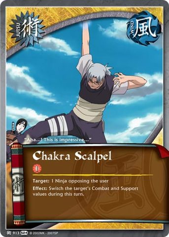 Chakra Scalpel - J-913 - Common - 1st Edition - Foil - Naruto CCG
