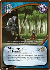 Musings of a Hermit - M-867 - Uncommon - 1st Edition - Foil