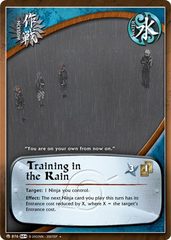 Training in the Rain - M-876 - Uncommon - 1st Edition - Foil