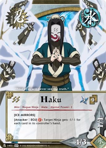 Haku - N-1403 - Uncommon - 1st Edition - Foil - Naruto CCG Singles 