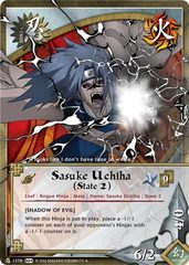 Sasuke Uchiha (State 2) - N-1378 - Uncommon - Unlimited Edition