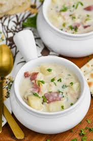 New England clam chowder