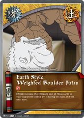 Earth Style: Weighted Boulder - J-925 - Common - 1st Edition - Foil