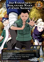 Ino Yamanaka, Shikamaru Nara, & Choji Akimichi - N-1486 - Super Rare - Unlimited Edition - Foil