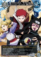 Kankuro, Temari, & Gaara of the Desert - N-1487 - Super Rare - Unlimited Edition - Foil