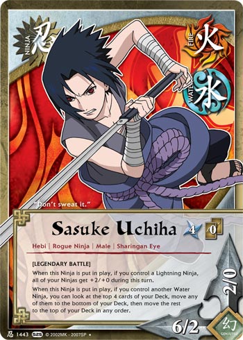 sasuke card sleeves Naruto: Shippuden or simply display them on your desk Naruto Sasuke Uchiha Lightning CCG