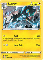 Luxray - 062/192 - Non-Holo (SWSH Rebel Clash Symbol)