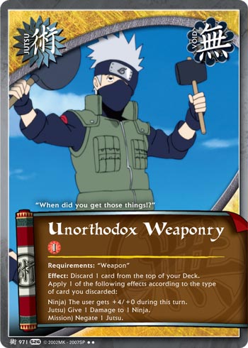 Unorthodox Weaponry - J-971 - Rare - 1st Edition - Foil