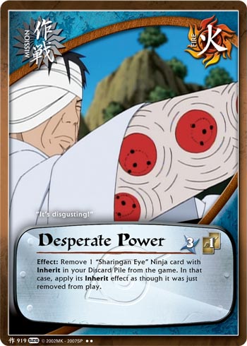 Desperate Power - M-919 - Rare - 1st Edition - Foil