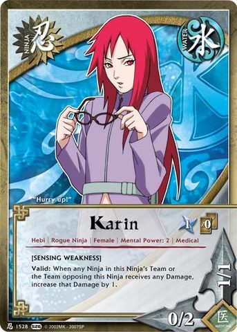 Karin - N-1528 - Common - Unlimited Edition - Naruto CCG Singles 