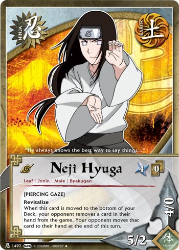 Neji Hyuga - N-1497 - Uncommon - Unlimited Edition - Foil