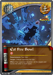 Cat Fire Bowl - J-1006 - Rare - Unlimited Edition