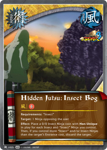 Hidden Jutsu: Insect Bog - J-1025 - Common - Unlimited Edition