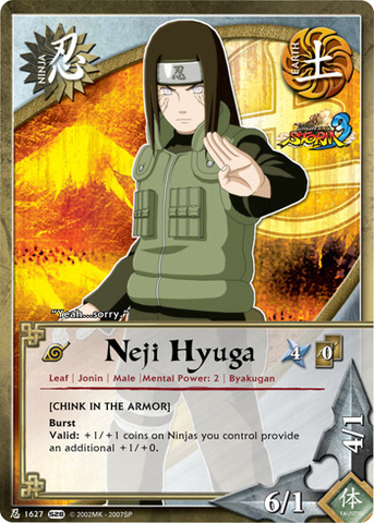 Neji Hyuga - N-1627 - Common - Unlimited Edition