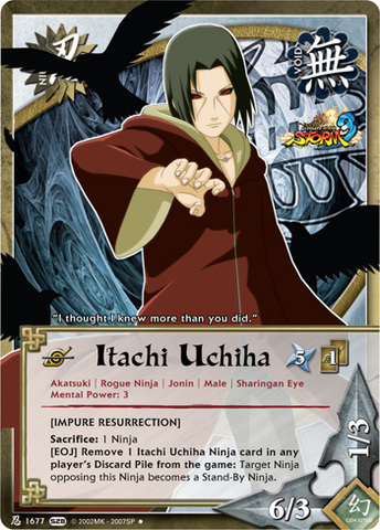 Itachi Uchiha - N-1677 - Uncommon - Unlimited Edition Itachi Uchiha - N-1677 - Uncommon - Unlimited Edition