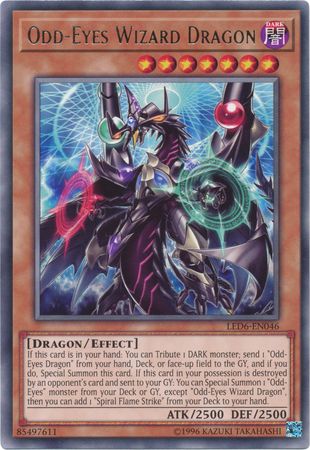 Odd-Eyes Wizard Dragon - LED6-EN046 - Rare - Unlimited Edition