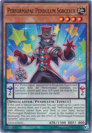 Performapal Pendulum Sorcerer - LED6-EN051 - Common - Unlimited Edition