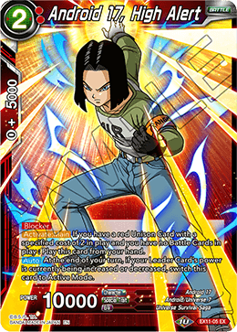 Android 17, High Alert - EX11-05 - EX